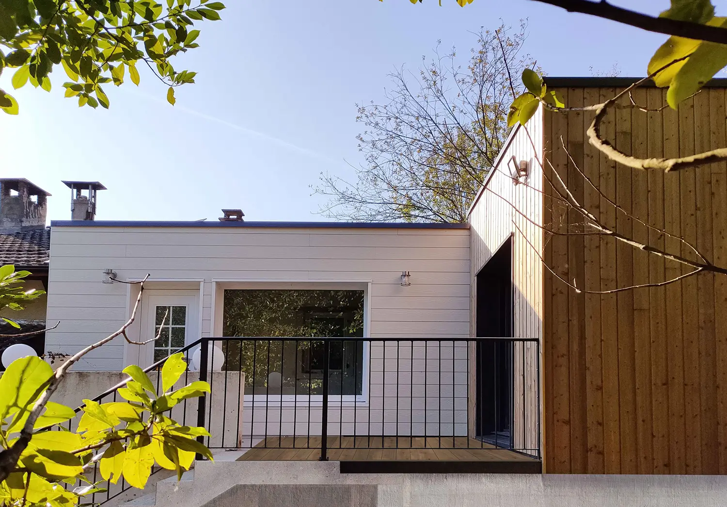 seeksense architecture extension en bois maison dans le vercors
