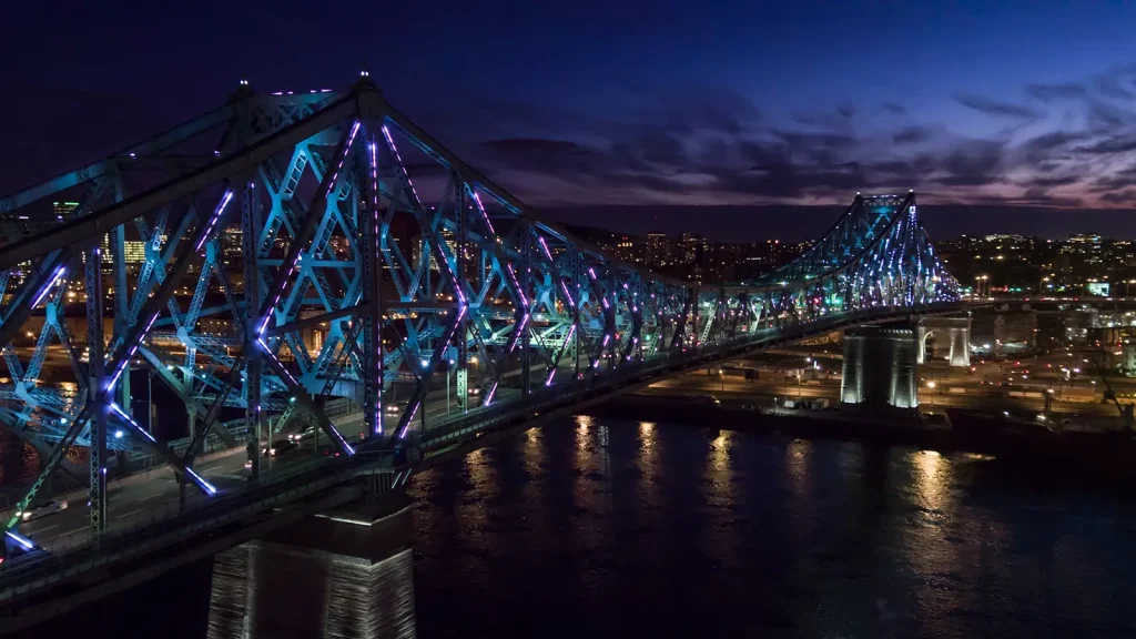 seeksense scénographie pont jacques cartier montréal